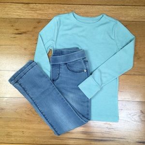 NWT Gymboree Girls Long Sleeve Shirt and Jegging